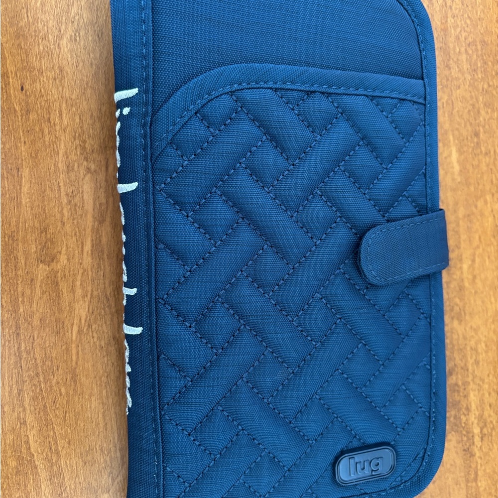 Lug Tandem Passport Wallet Brushed Navy Blue